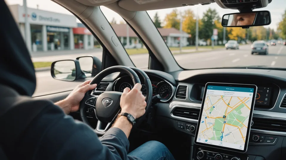 Driver mobile app with turn-by-turn navigation and delivery manifest