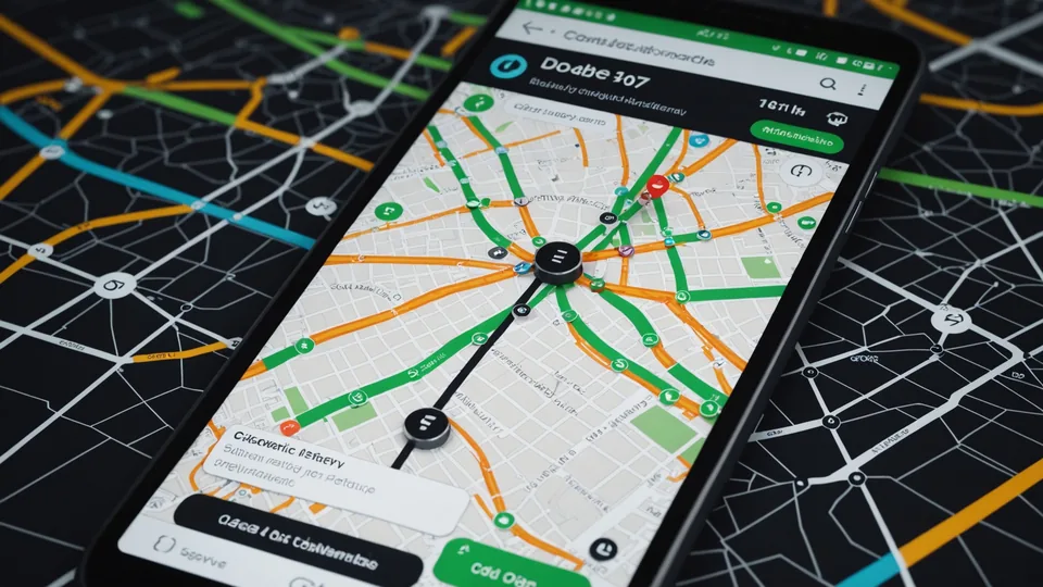 AI route optimization dashboard showing multi-stop sequence on city map